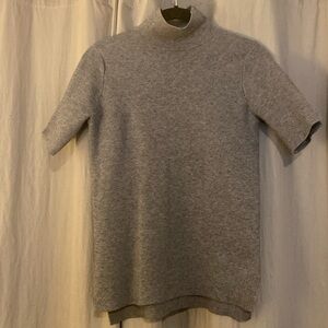 Zara knit gray shortsleeve turtleneck top Sz small